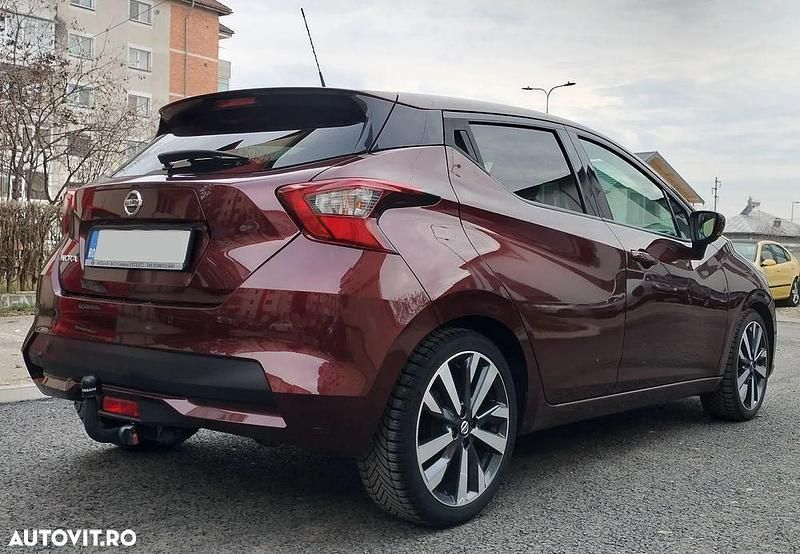 Second-hand Nissan Micra Tekna 100 CP (73 kW) 2019 Culoarerosu Hatchback