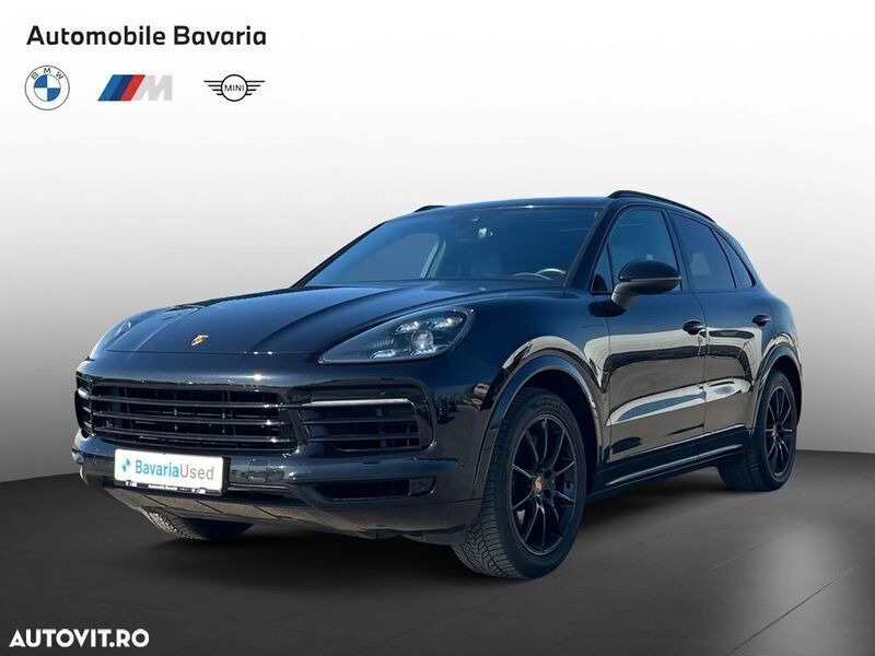 Negru Utilizat 2019 Porsche Cayenne SUV | 51.159 EUR (Super Preț) - Imagine 1/4