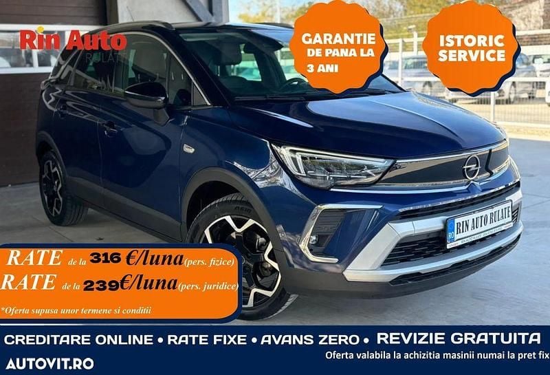 Culoarealbastru Utilizat 2023 Opel Crossland Ultimate SUV | 13.990 EUR (Preț bun) - Imagine 1/4