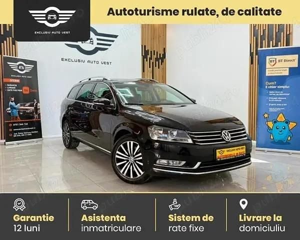 Negru Utilizat 2012 VW Passat Break | 5.190 EUR (Preț bun) - Imagine 1/4