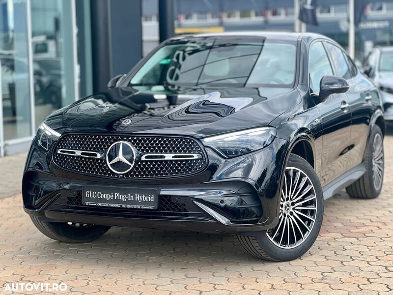 Negru Nouă 2025 Mercedes GLC300 Coupe | 81.796 EUR (Super Preț) - Imagine 1/4