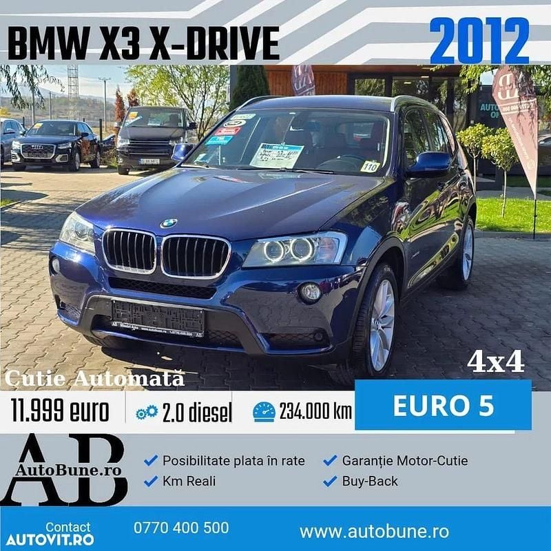 Culoarealbastru Utilizat 2012 BMW X3 Performance SUV | 11.999 EUR (Preț OK) - Imagine 1/4