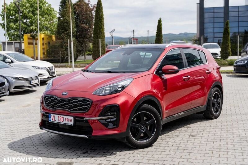 Rosu Utilizat 2019 Kia Sportage 4 SUV | 14.700 EUR (Super Preț) - Imagine 1/4