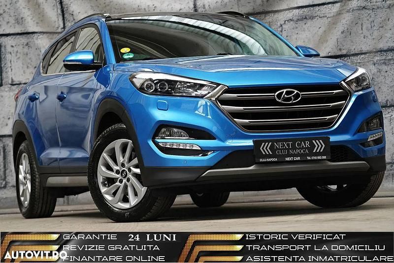 Culoarealbastru Utilizat 2018 Hyundai Tucson Passion SUV | 16.250 EUR (Preț OK) - Imagine 1/4