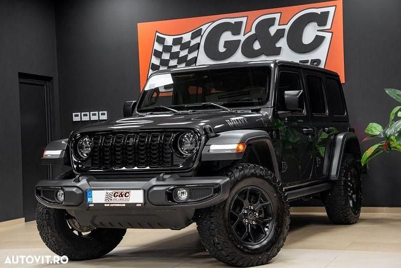 Culoarenegru Utilizat 2024 Jeep Wrangler SUV | 56.870 EUR (Preț OK) - Imagine 1/4