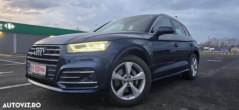 Culoarealbastru Utilizat 2019 Audi Q5 S-Line SUV | 28.314 EUR (Puțin scump) - Imagine 1/4