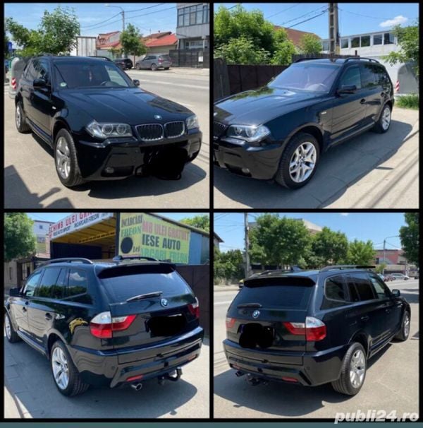 Negru Utilizat 2009 BMW X3 M Sport SUV | 6.350 EUR (Preț bun) - Imagine 1/4