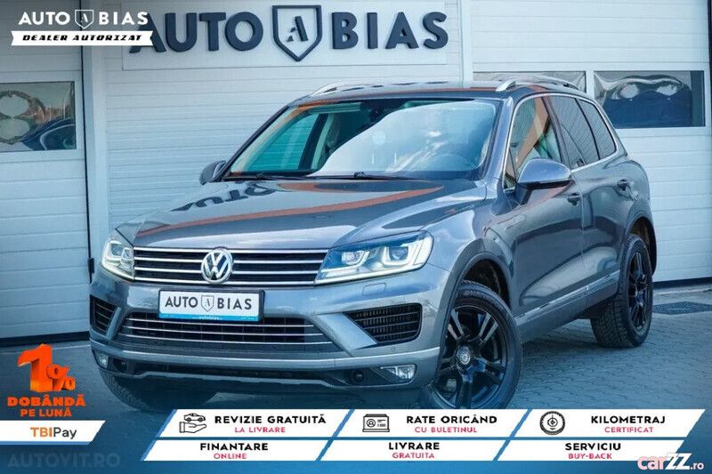 Gri Utilizat 2015 VW Touareg SUV | 19.900 EUR (Preț OK) - Imagine 1/4