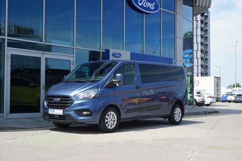 Albastru Utilizat 2019 Ford Transit Custom Monovolum | 19.890 EUR (Scump) - Imagine 1/4