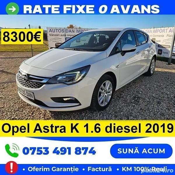 Alb Utilizat 2019 Opel Astra Hatchback | 8.300 EUR (Preț OK) - Imagine 1/4