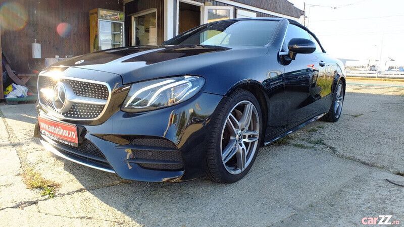 Negru Utilizat 2020 Mercedes E300 AMG line Cabrio | 31.990 EUR - Imagine 1/4