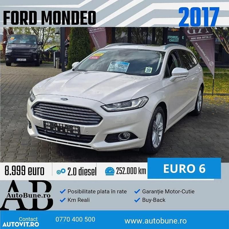 Culoarealb Utilizat 2017 Ford Mondeo Titanium Break | 8.999 EUR (Preț bun) - Imagine 1/4
