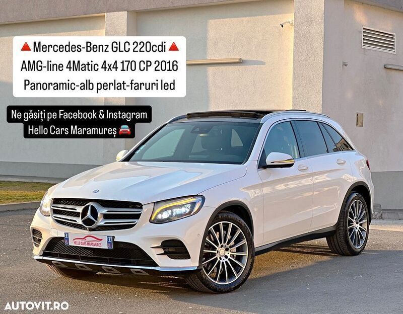 Alb Utilizat 2016 Mercedes GLC220 AMG line SUV | 20.990 EUR (Preț OK) - Imagine 1/4