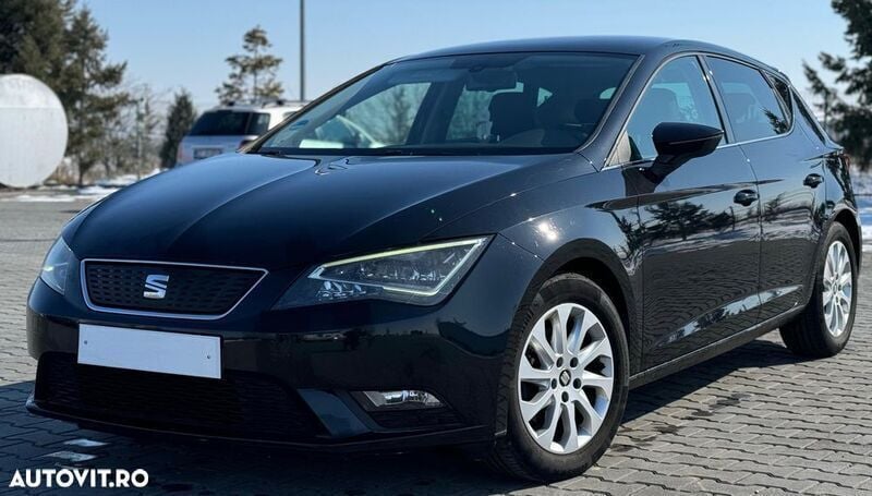 Negru Utilizat 2014 Seat Leon Ecomotive Hatchback | 8.050 EUR (Scump) - Imagine 1/4