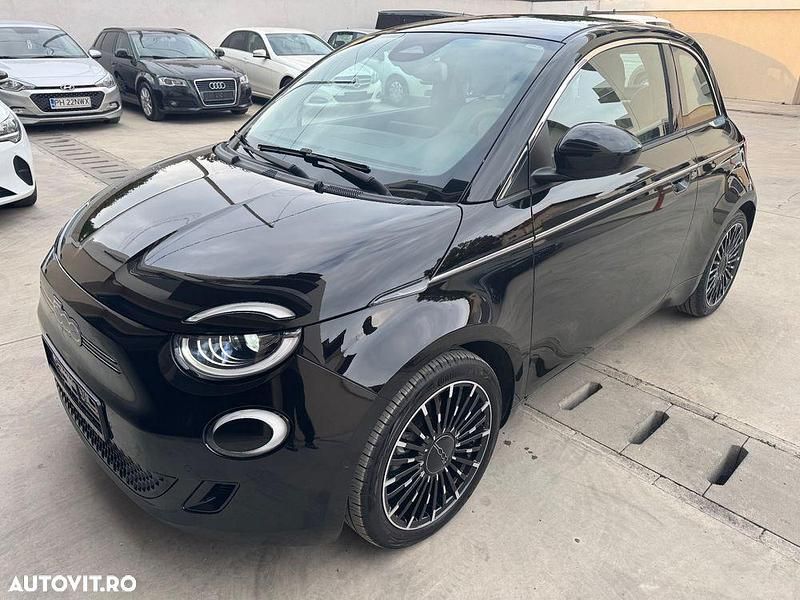Culoarenegru Utilizat 2023 Fiat 500e La Prima Coupe | 18.500 EUR (Preț OK) - Imagine 1/4