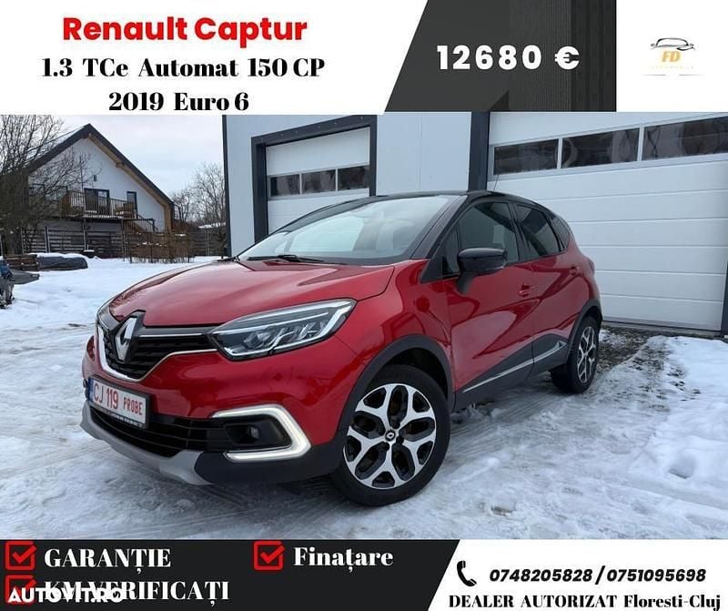 Culoarerosu Utilizat 2019 Renault Captur Intens SUV | 12.680 EUR (Preț bun) - Imagine 1/4