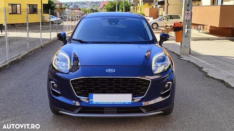 Albastru Utilizat 2022 Ford Puma Titanium SUV | 13.500 EUR (Puțin scump) - Imagine 1/4