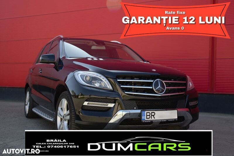 Negru Utilizat 2015 Mercedes ML350 SUV | 24.500 EUR - Imagine 1/4