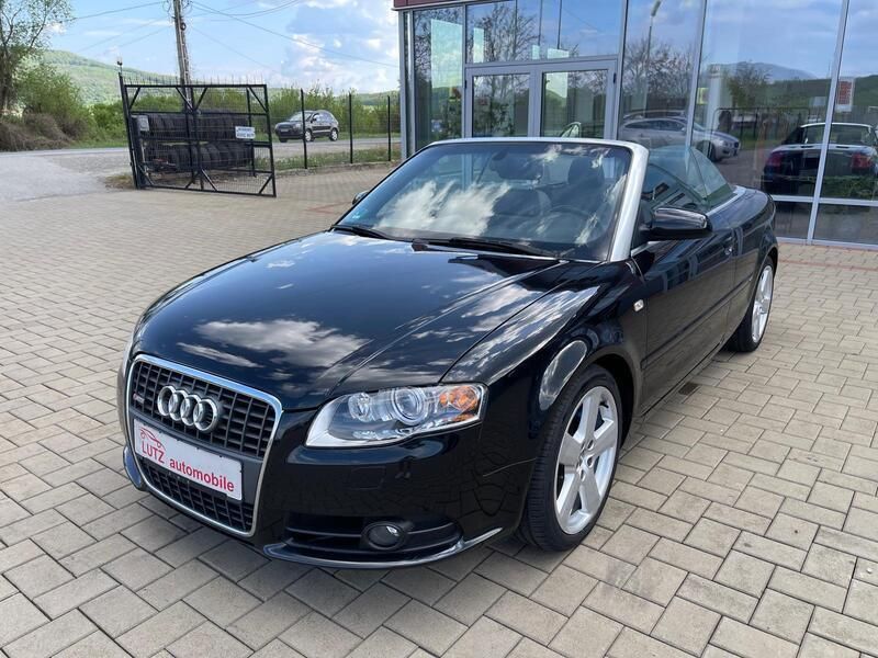 Second-hand Audi A4 Cabriolet S-Line 140 CP (102 kW) 2008 Negru metalizat Cabrio