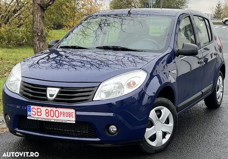 Culoarealbastru Utilizat 2009 Dacia Sandero Ambiance | 2.299 EUR (Preț OK) - Imagine 1/4