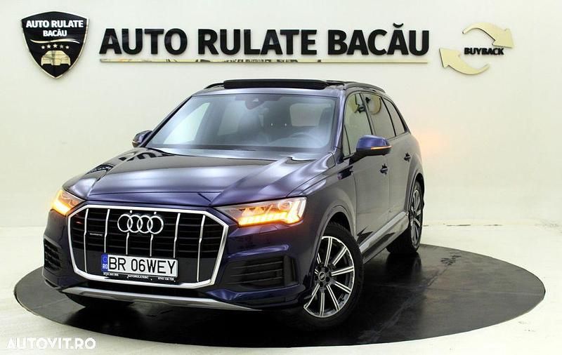 Albastru Utilizat 2022 Audi Q7 Comfort SUV | 60.488 EUR (Preț OK) - Imagine 1/4