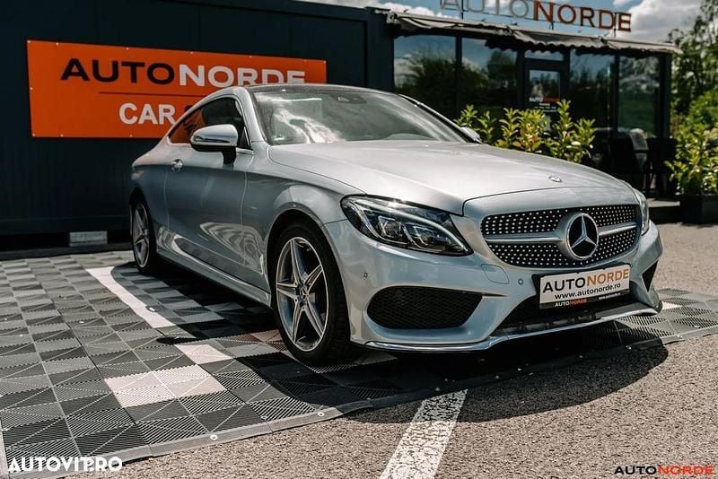 Gri Utilizat 2017 Mercedes C250 AMG line Coupe | 24.990 EUR (Preț OK) - Imagine 1/4