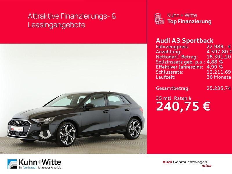 Second-hand Audi A3 Advanced Plus 150 CP (110 kW) 2022 Negru