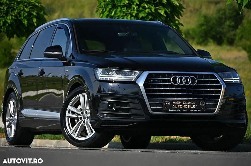 Negru Utilizat 2016 Audi Q7 SUV | 23.199 EUR (Super Preț) - Imagine 1/4