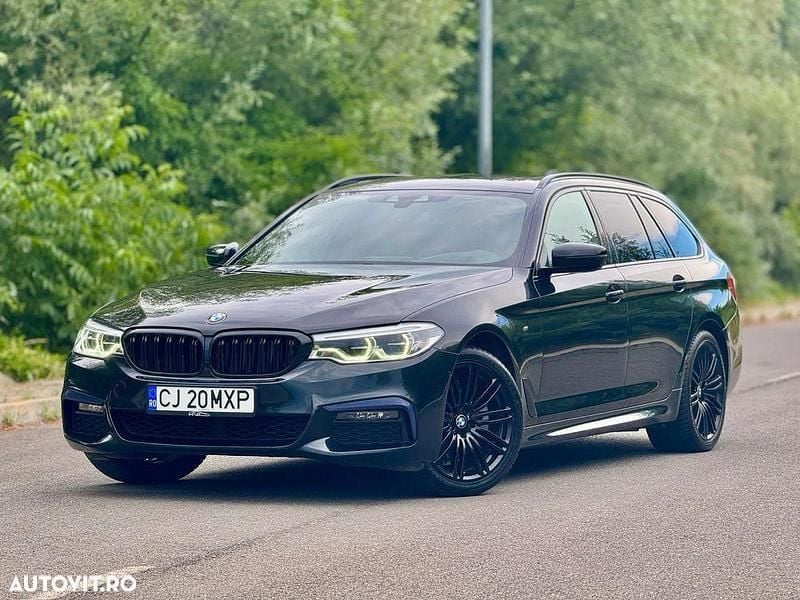 Negru Utilizat 2021 BMW 520 M Sport Break | 25.999 EUR (Preț OK) - Imagine 1/4