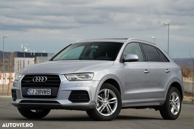 Gri Utilizat 2016 Audi Q3 SUV | 12.499 EUR (Super Preț) - Imagine 1/4
