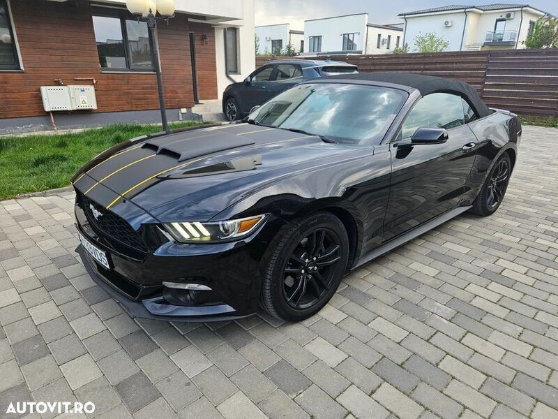 Negru Utilizat 2016 Ford Mustang Cabrio | 21.800 EUR (Preț OK) - Imagine 1/4