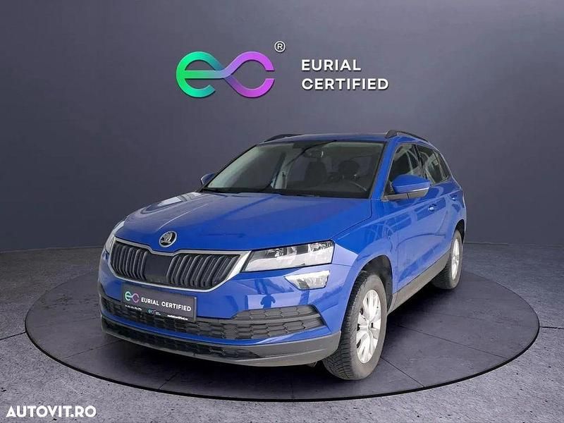 Culoarealbastru Utilizat 2020 Skoda Karoq Ambition SUV | 18.990 EUR (Preț OK) - Imagine 1/4
