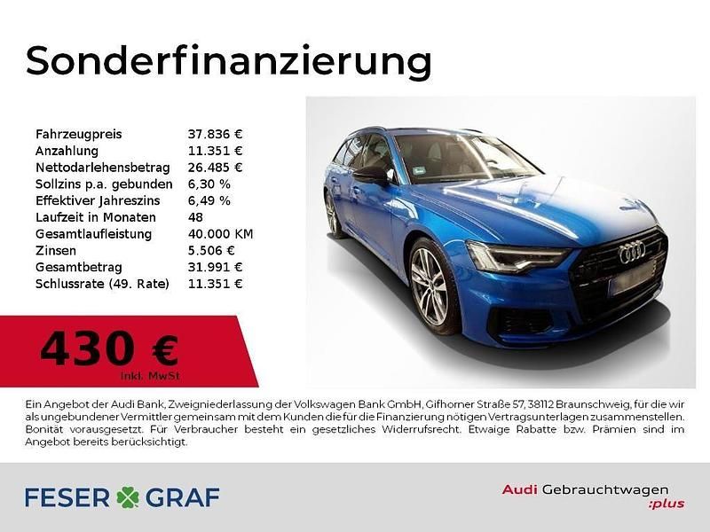 Utilizat 2022 Audi A6 S-Line Break | 40.857 EUR (Scump) - Imagine 1/1