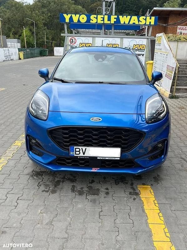 Culoarealbastru Utilizat 2023 Ford Puma Gen-E ST-Line SUV | 16.700 EUR (Preț bun) - Imagine 1/4