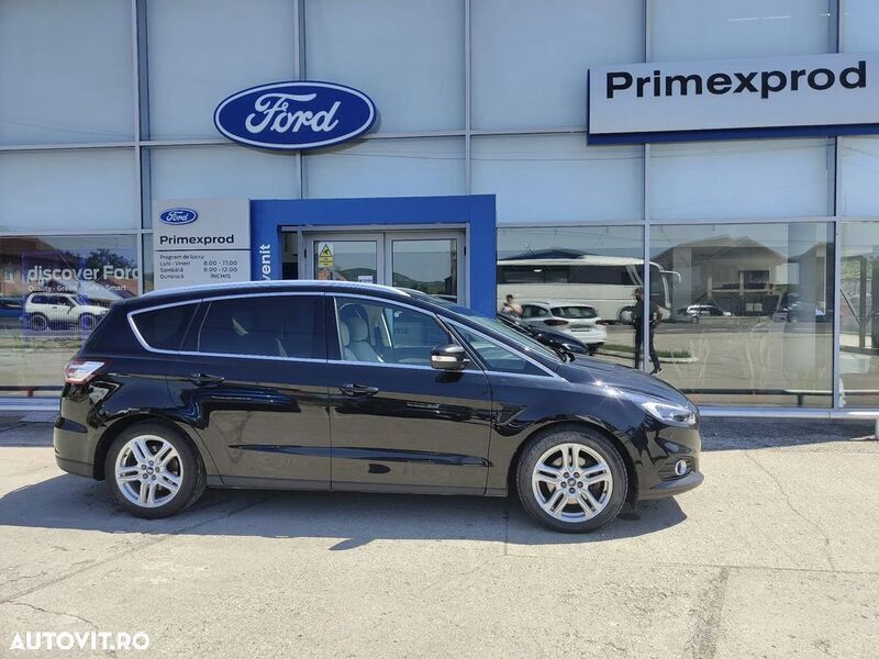 Negru Utilizat 2016 Ford S-MAX Titanium Monovolum | 13.078 EUR (Scump) - Imagine 1/4