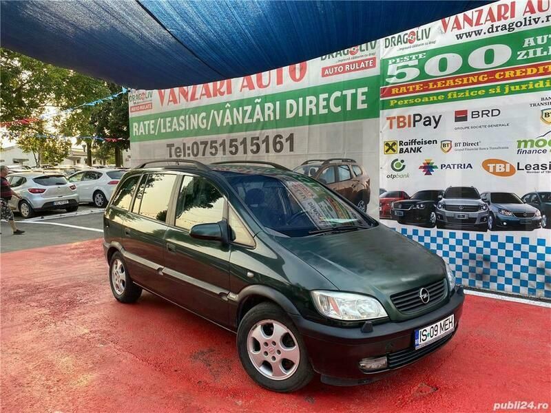 Verde Utilizat 2001 Opel Zafira Monovolum | 1.499 EUR (Preț OK) - Imagine 1/4