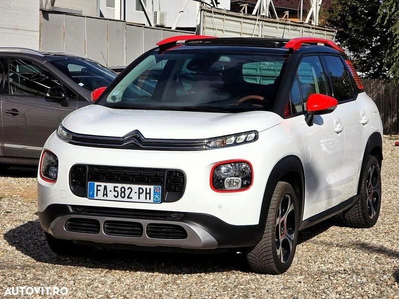 Culoarealb Utilizat 2019 Citroën C3 Aircross PureTech SUV | 10.799 EUR (Preț OK) - Imagine 1/4