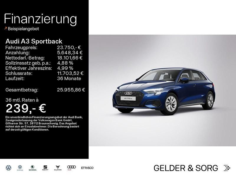 Utilizat 2022 Audi A3 Sportback e-tron Basis Hatchback | 26.443 EUR - Imagine 1/1
