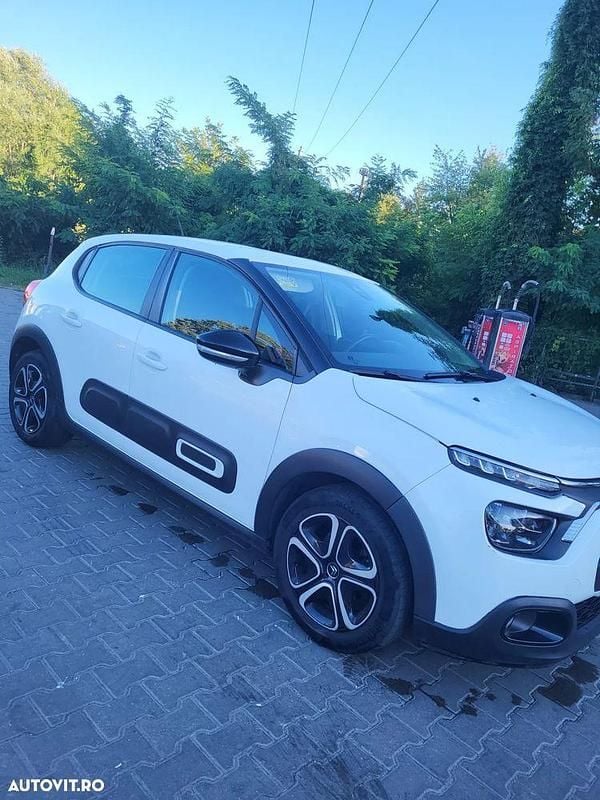 Culoarealb Utilizat 2022 Citroën C3 PureTech Hatchback | 9.500 EUR (Preț OK) - Imagine 1/4