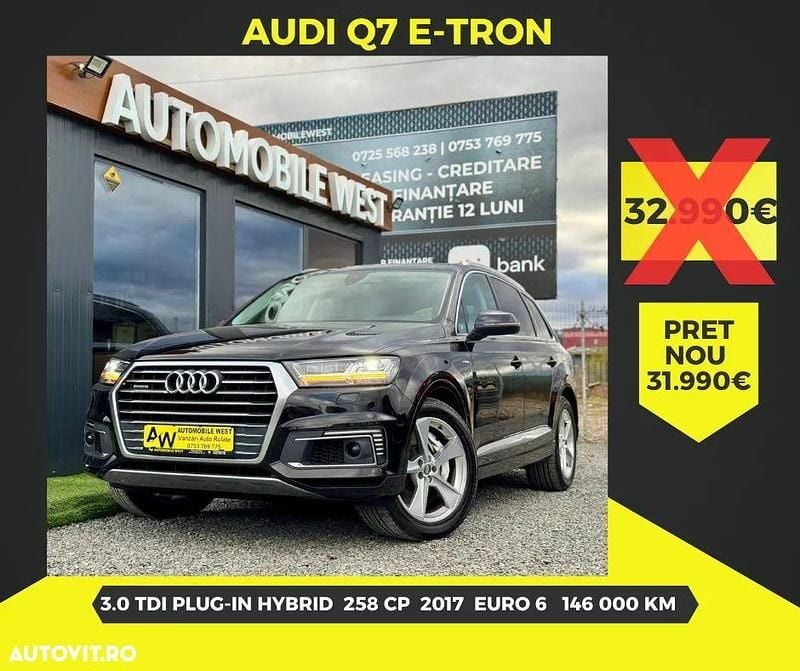 Culoarenegru Utilizat 2017 Audi Q7 Design SUV | 31.990 EUR (Preț bun) - Imagine 1/4