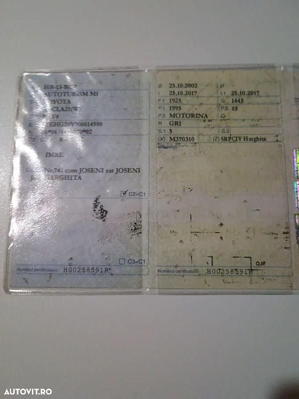 Culoaregri Utilizat 2002 Toyota RAV4 SUV | 2.800 EUR (Preț bun) - Imagine 1/4