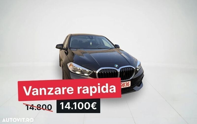 Negru Utilizat 2019 BMW 116 Advantage Hatchback | 13.990 EUR (Preț OK) - Imagine 1/4
