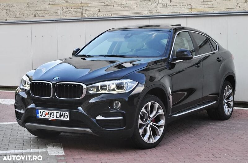Negru Utilizat 2016 BMW X6 SUV | 28.500 EUR (Super Preț) - Imagine 1/4