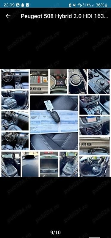 Second-hand Peugeot 508 200 CP (147 kW) 2013 Negru Berlinǎ