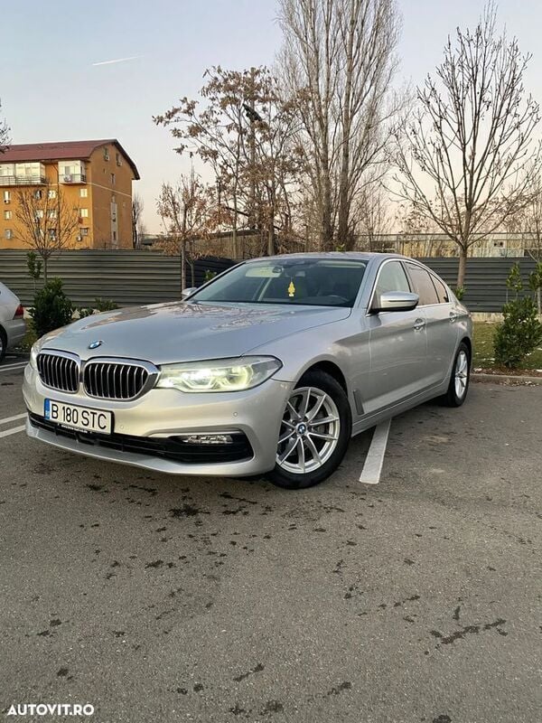 Argint Utilizat 2018 BMW 520 Berlinǎ | 19.500 EUR (Super Preț) - Imagine 1/4