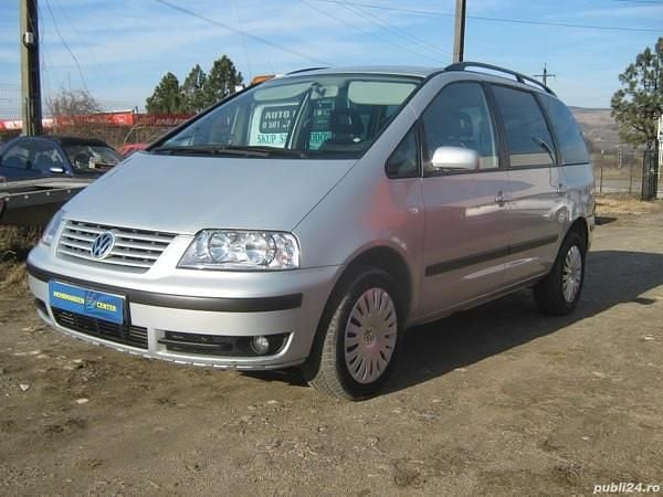 Negru Utilizat 2002 VW Sharan Monovolum | 1.499 EUR (Preț bun) - Imagine 1/4