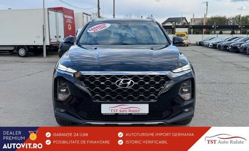 Negru Utilizat 2020 Hyundai Santa Fe SUV | 25.823 EUR (Preț OK) - Imagine 1/4