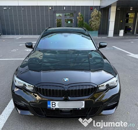 Negru Utilizat 2020 BMW 320e Shadowline Break | 26.500 EUR - Imagine 1/4