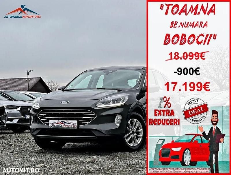 Gri Utilizat 2020 Ford Kuga Titanium SUV | 17.199 EUR (Preț OK) - Imagine 1/4