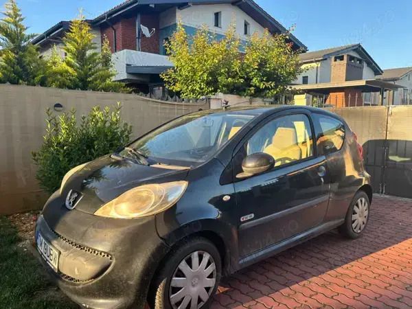 Negru Utilizat 2008 Peugeot 107 Hatchback | 1.550 EUR - Imagine 1/4